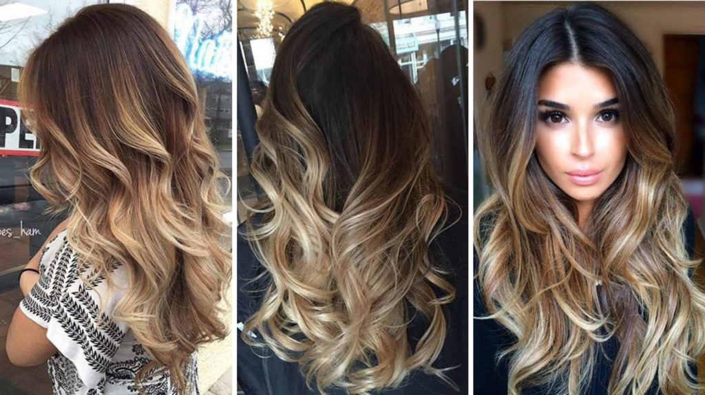 Soft Blonde Ombré on Brown Locks