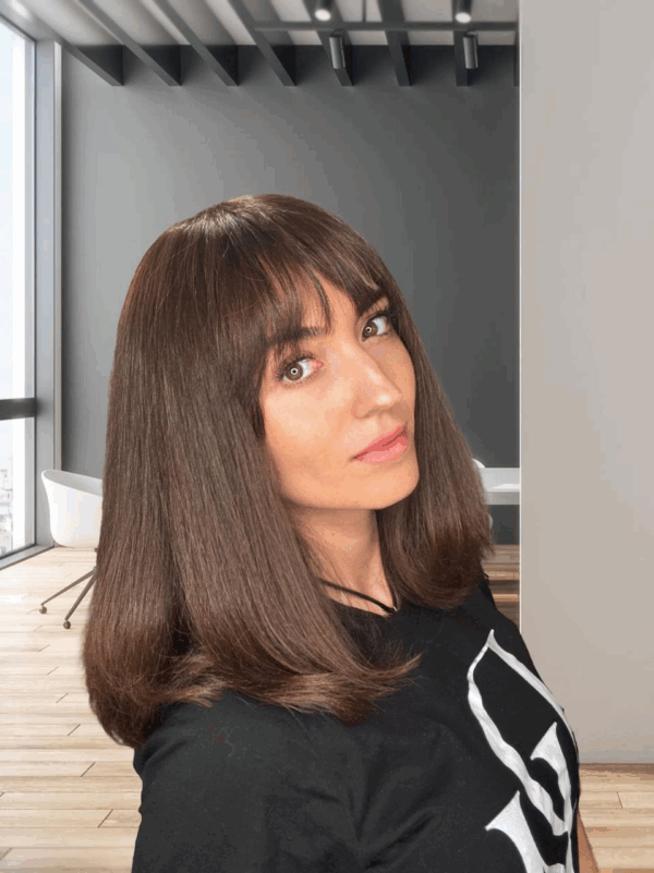 Chocolate Delight - Slavic Human Hair Wig - Image 5
