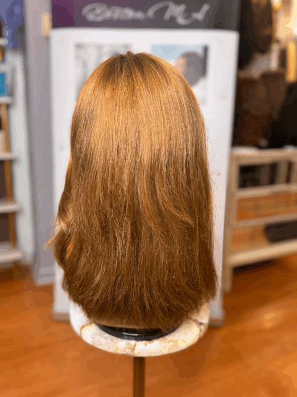 ginger cascade slavic hair wig in boston hair salon