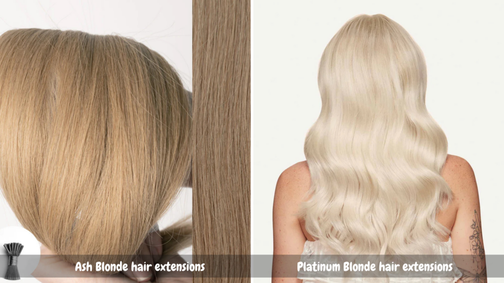 Ash Blonde and Platinum Blonde - Human Hair Extension Tape In