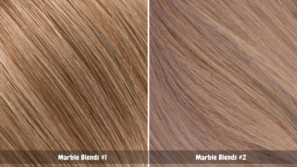 Marble Blends Human Hair Extensions Tape In