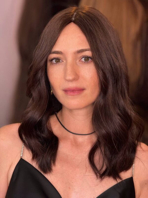 Chocolate Waterfall Slavic Wig Front