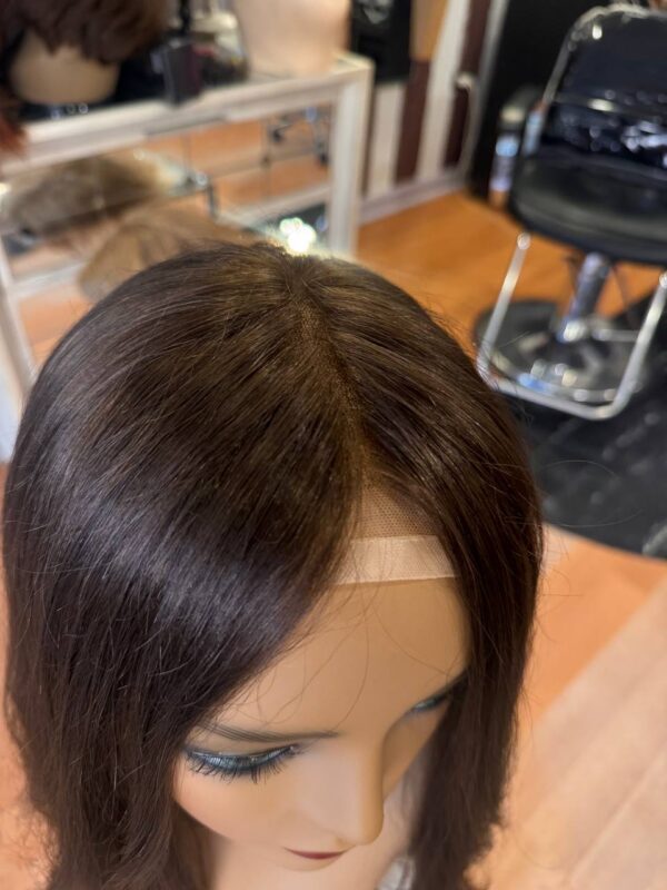 soft chocolate slavic wig forehead