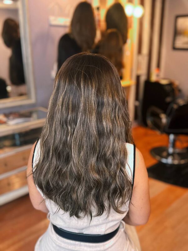 bandfall wig from the back