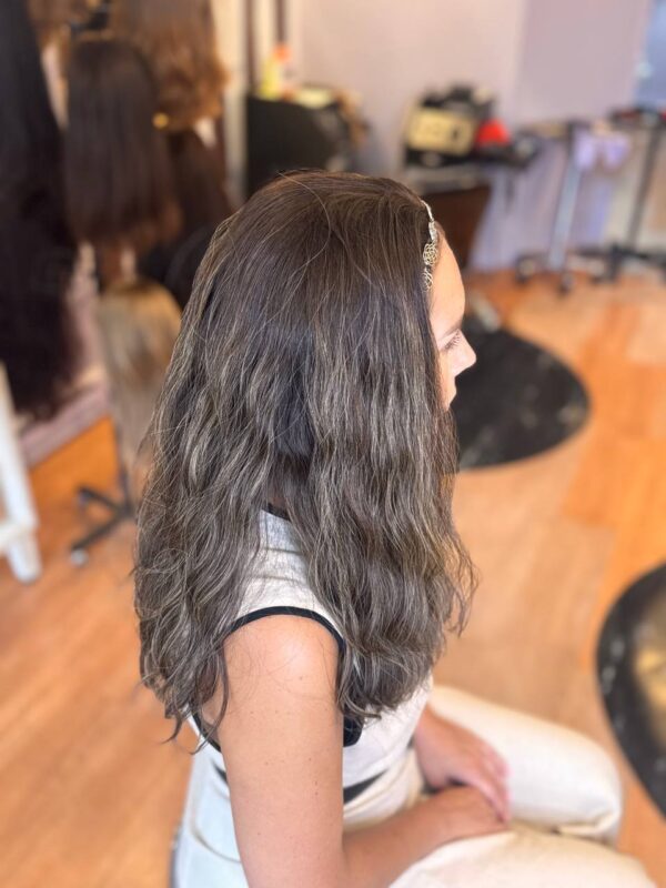 bandfall wig from the side
