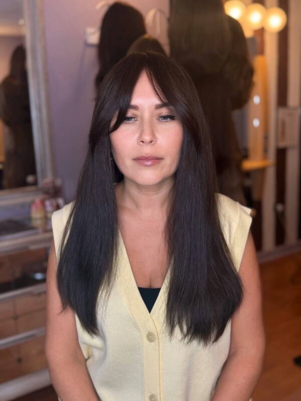 Silk top skin imitation cap front