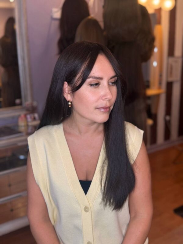 Silk top skin imitation cap right side