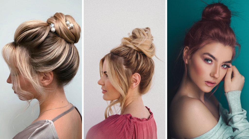 Top Knot - hair extensions how to style