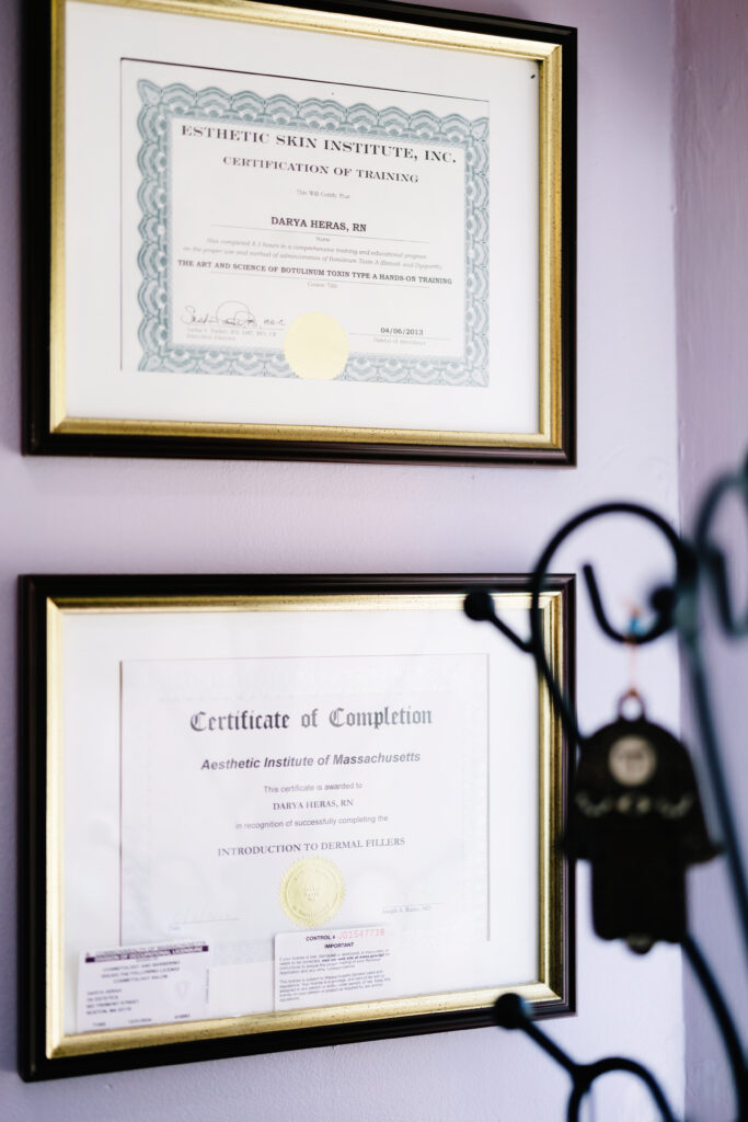 Certificates - Boston Hair Salon